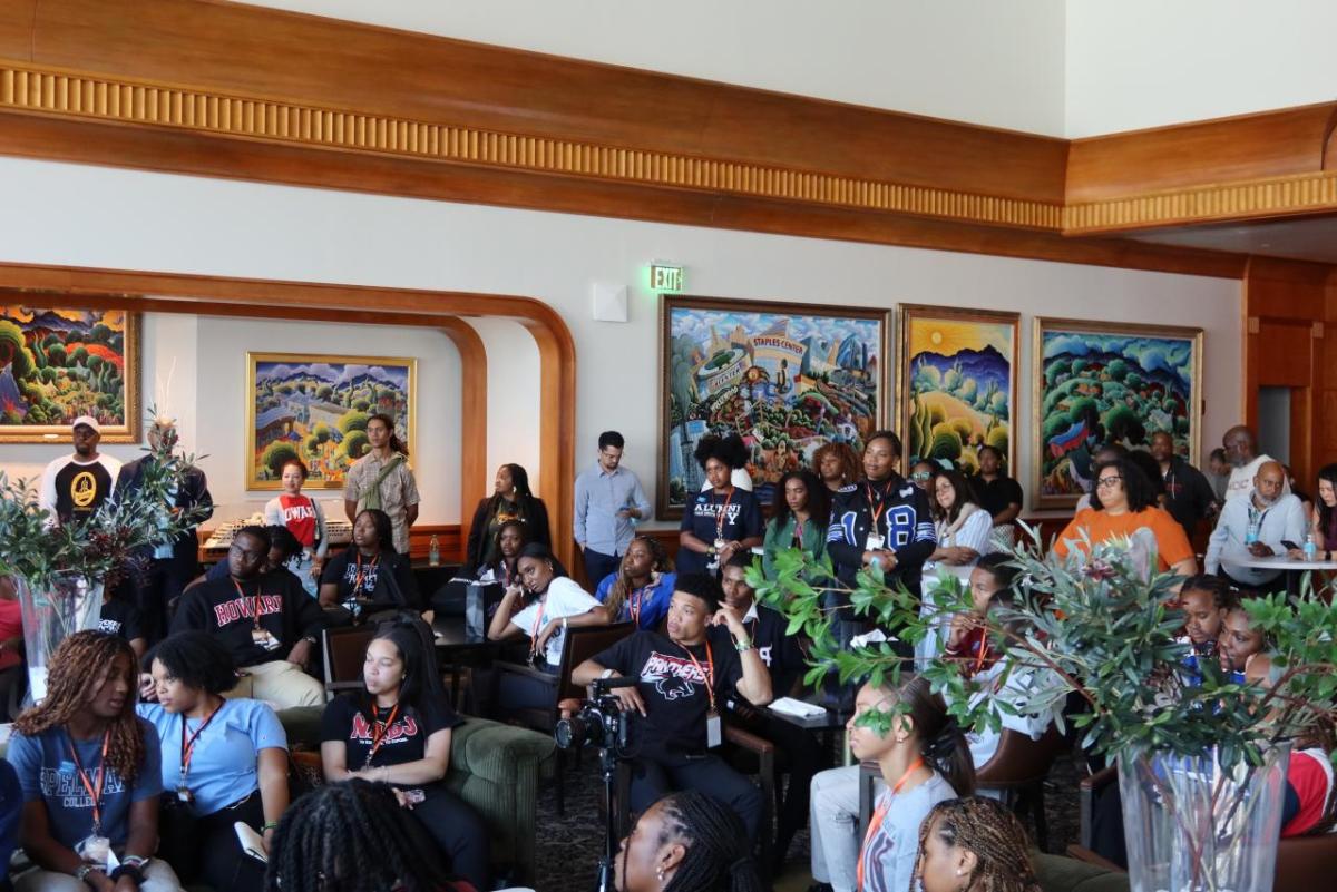 AEG hosted more than 40 interns from Historically Black Colleges and Universities (HBCUs) at its L.A. LIVE campus on May 30, 2025.