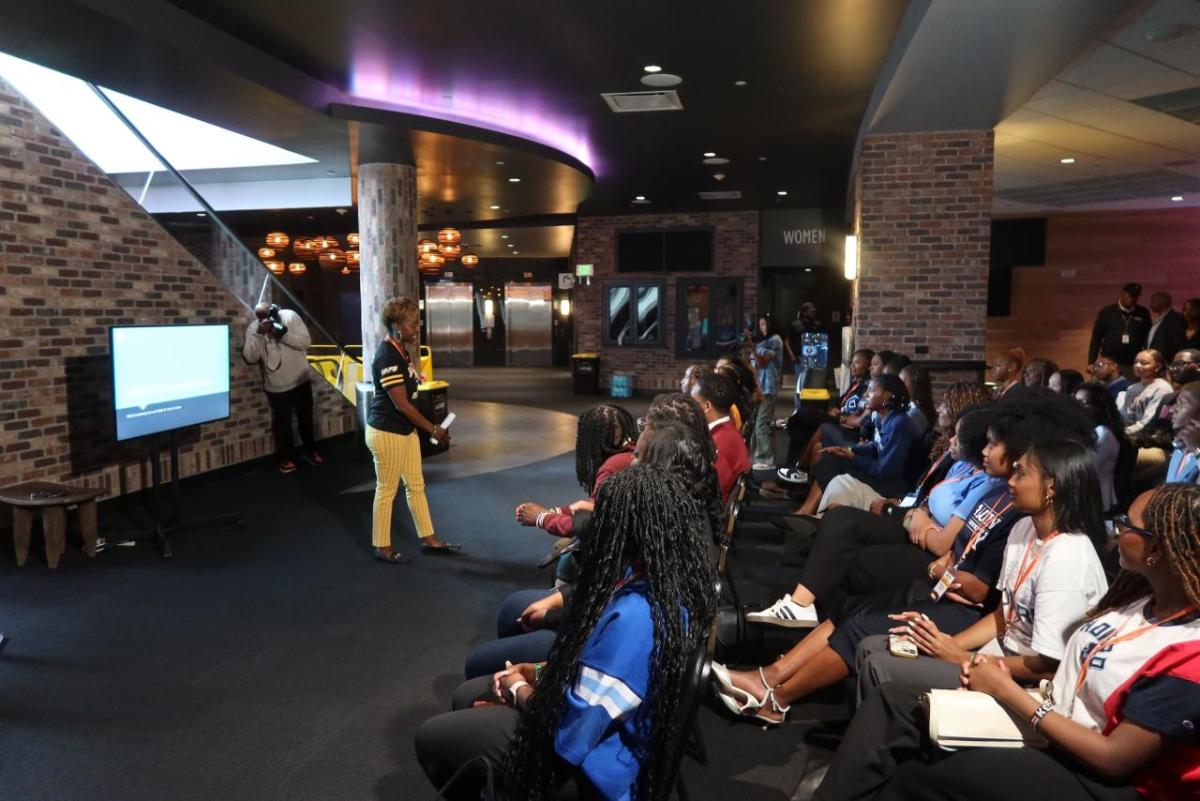 The day kicked off with a behind-the-scenes tour of Crypto.com Arena, the L.A. LIVE campus and the GRAMMY Museum. 