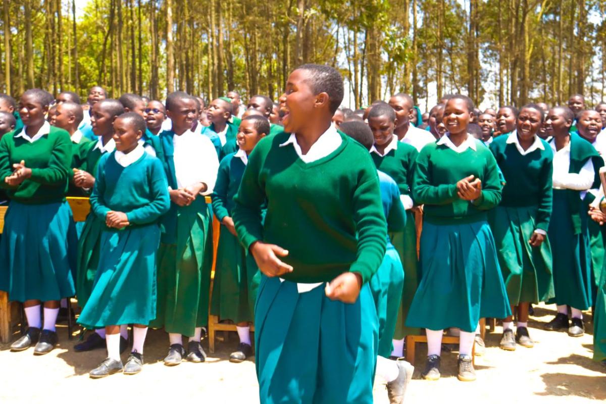 Schoolgirls from Mufindi District in Tanzania