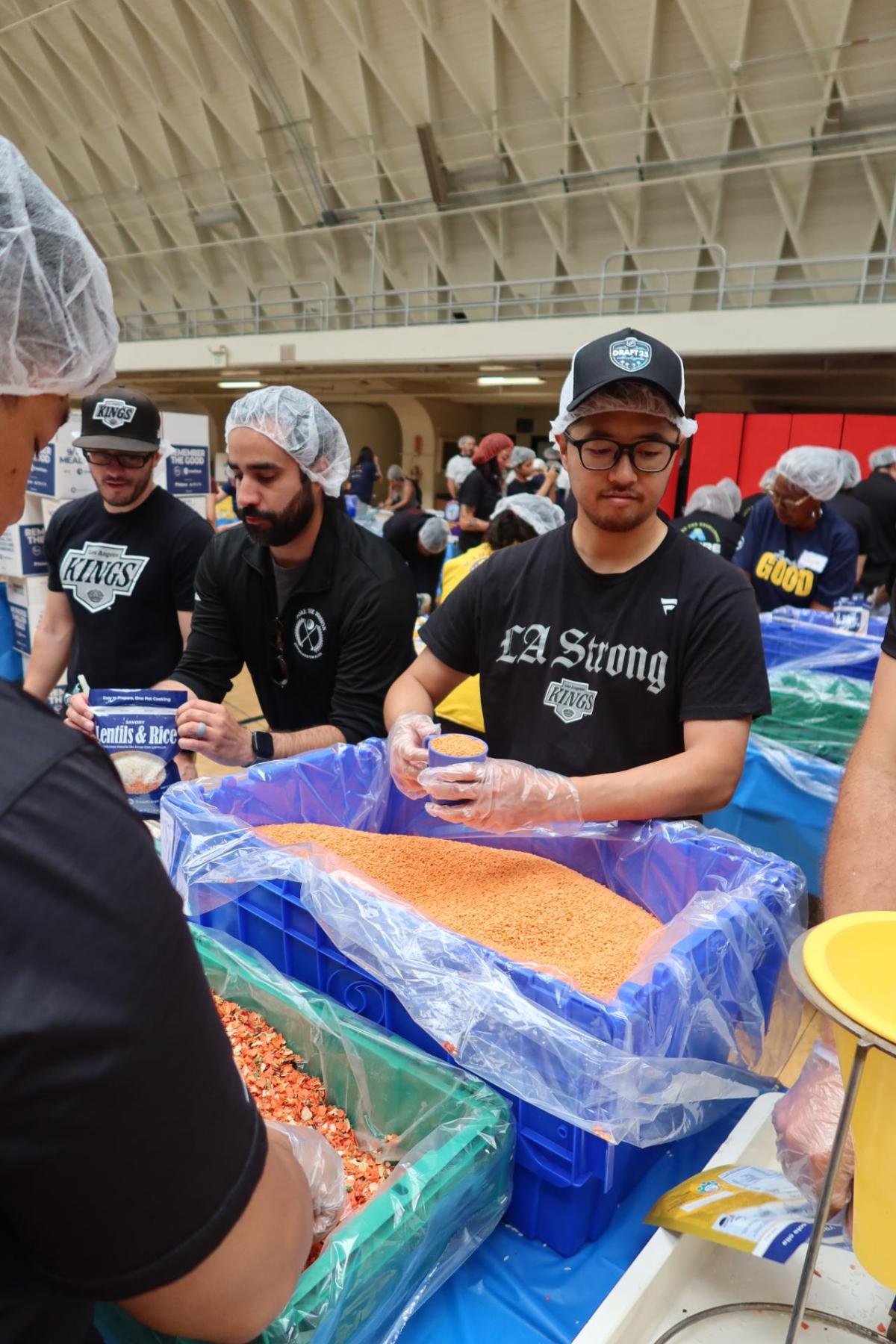 The meal kits will be distributed by the Los Angeles Regional Food Bank.