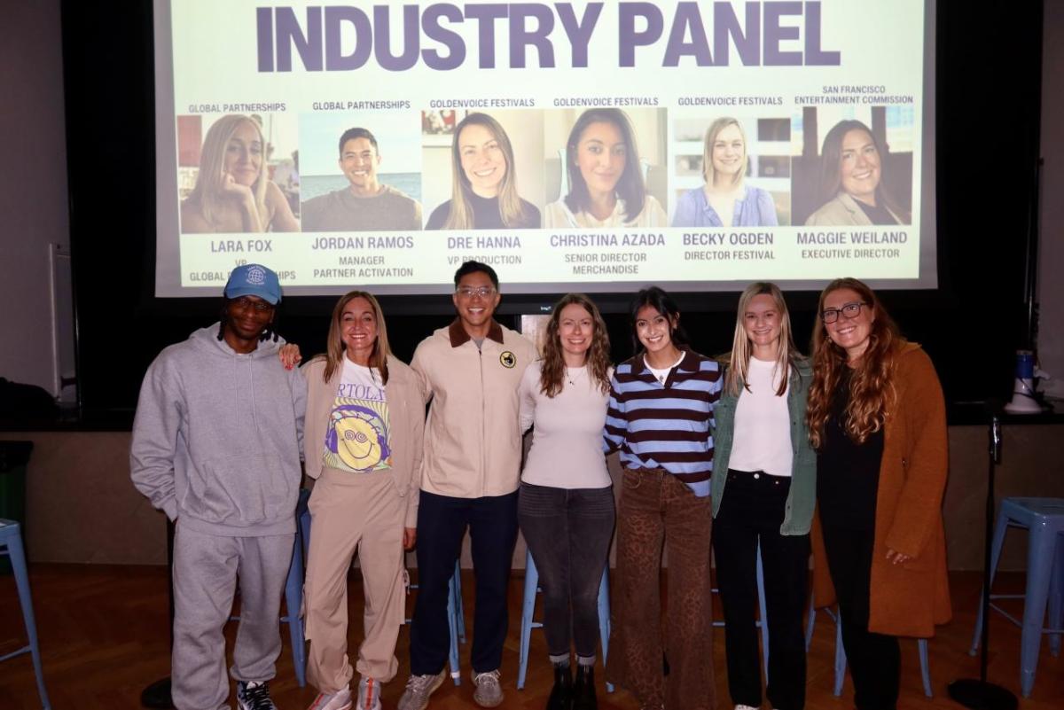 Students heard from an industry panel featuring executives from AEG, Goldenvoice, and the San Francisco Entertainment Commission.