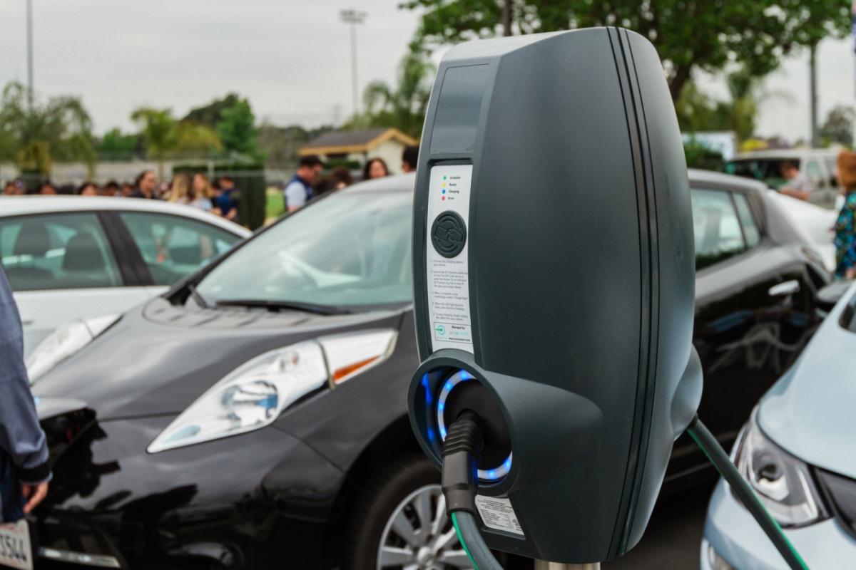 Charging stations have been installed at South El Monte High School through SCE's Charge Ready program.