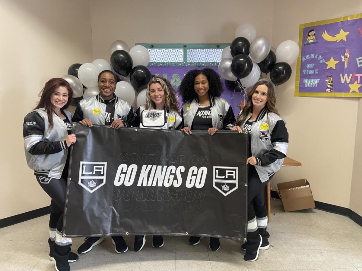 LA Kings Ice Crew visited Los Angeles Elementary School during Teacher Appreciation Week.