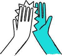 A high five!