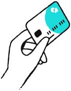 Credit card in ATM.