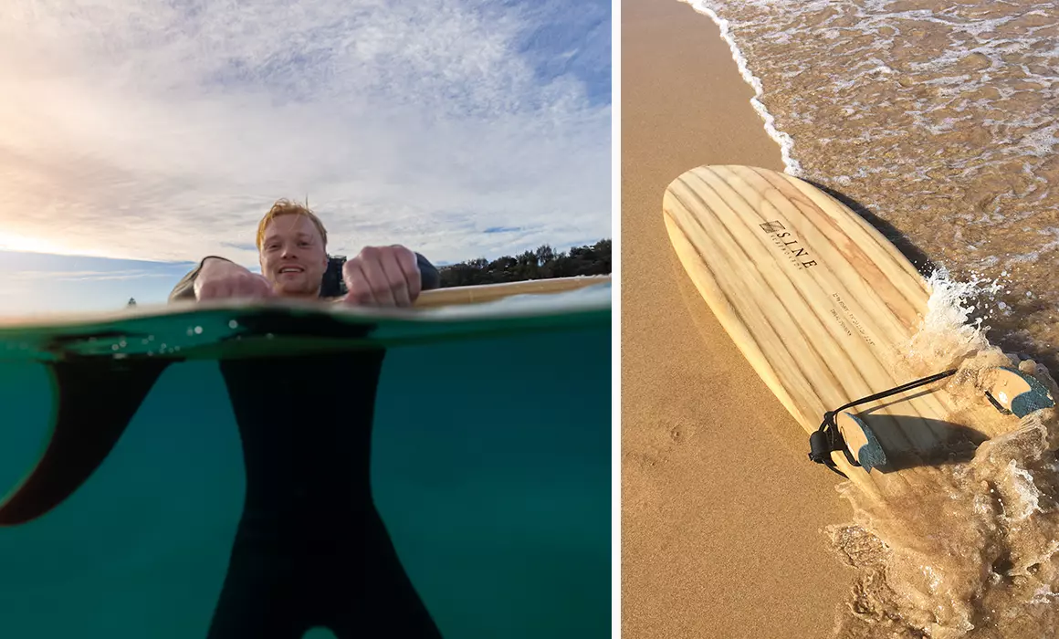 surfer on surf board