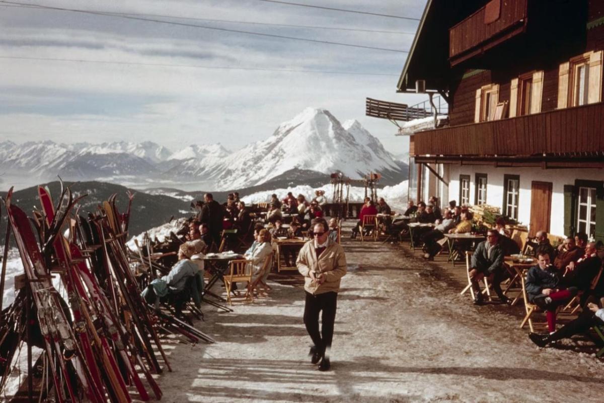ski lodge in the alps