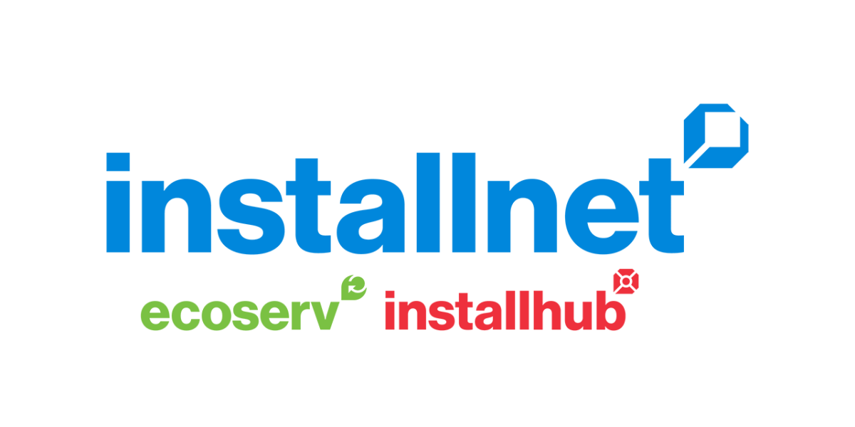 New logos for Installnet and its programs Ecoserv and Installhub Installnet, Ecoserv, Installhub logos