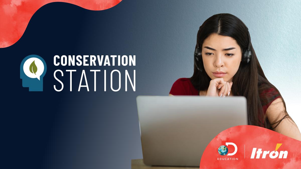 Conservation Station, with a person on a laptop