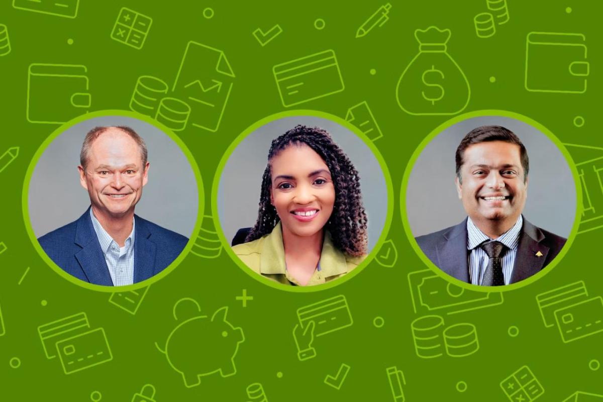 Regions' Frank Haig, Toni Jones and Dhiraj Sharma. Headshots of Regions' Frank Haig, Toni Jones and Dhiraj Sharma.