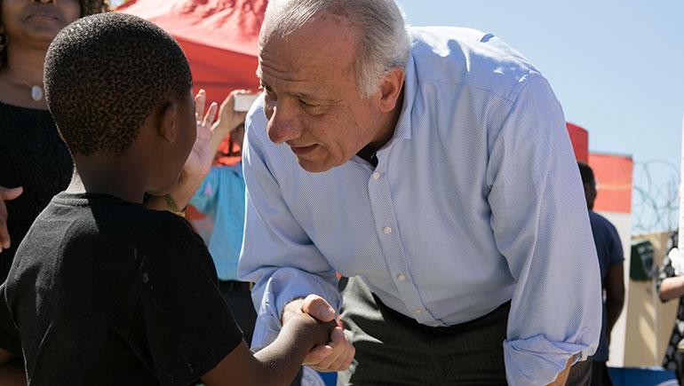 John Damonti, President, Bristol-Myers Squibb Foundation, helped launch the Global HOPE initiative in southern Africa last year.