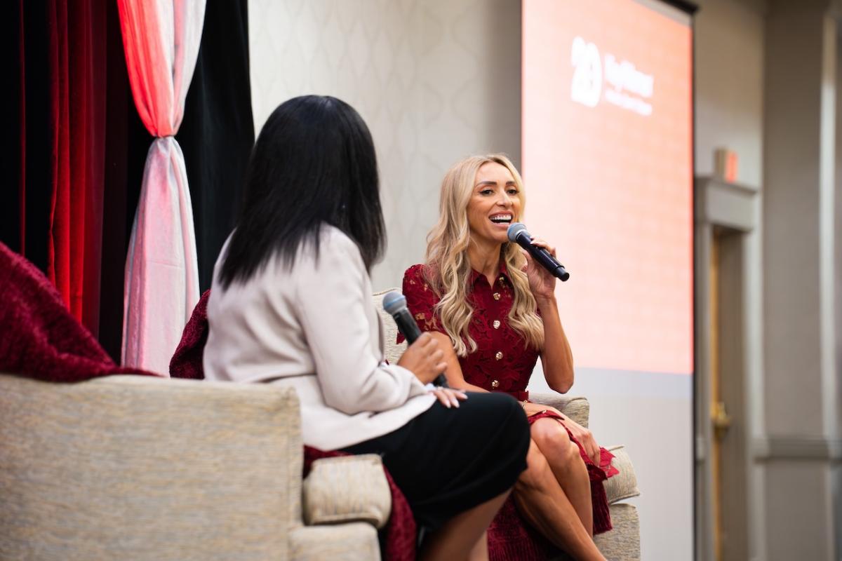 Key4Women Forum featured guest Giuliana Rancic answers a question from an audience member.