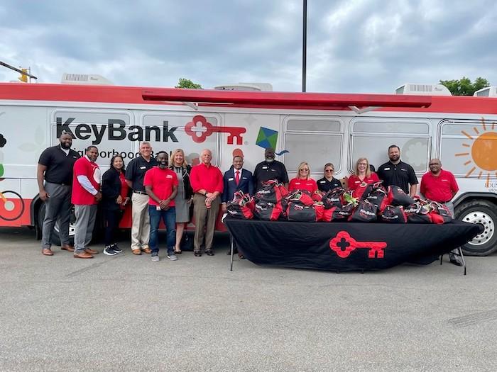 KeyBus and KeyBank team members group photo.