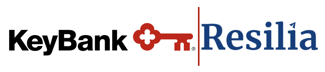 KeyBank and Resilia logo