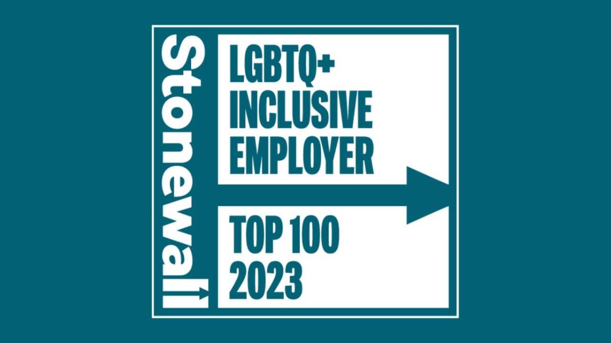Stonewall’s Top 100 Employers 2023 list