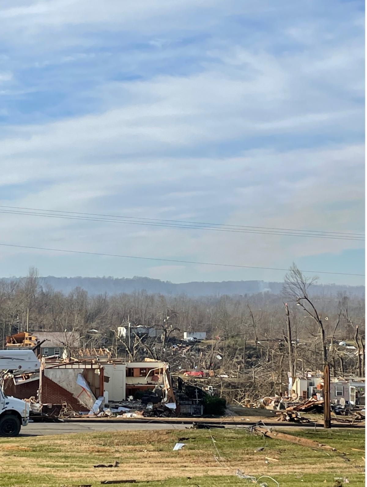 Tornado destruction in Dawson Springs, Kentucky