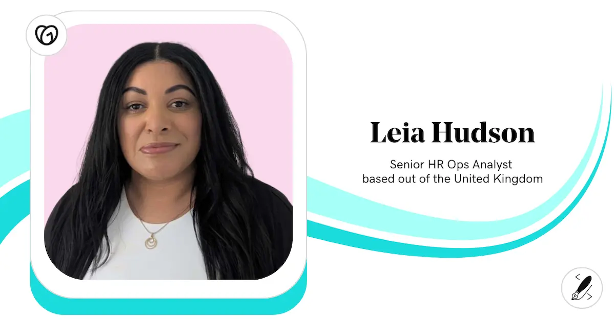 Leia Hudson, Senior HR Ops Analyst, GoDaddy.