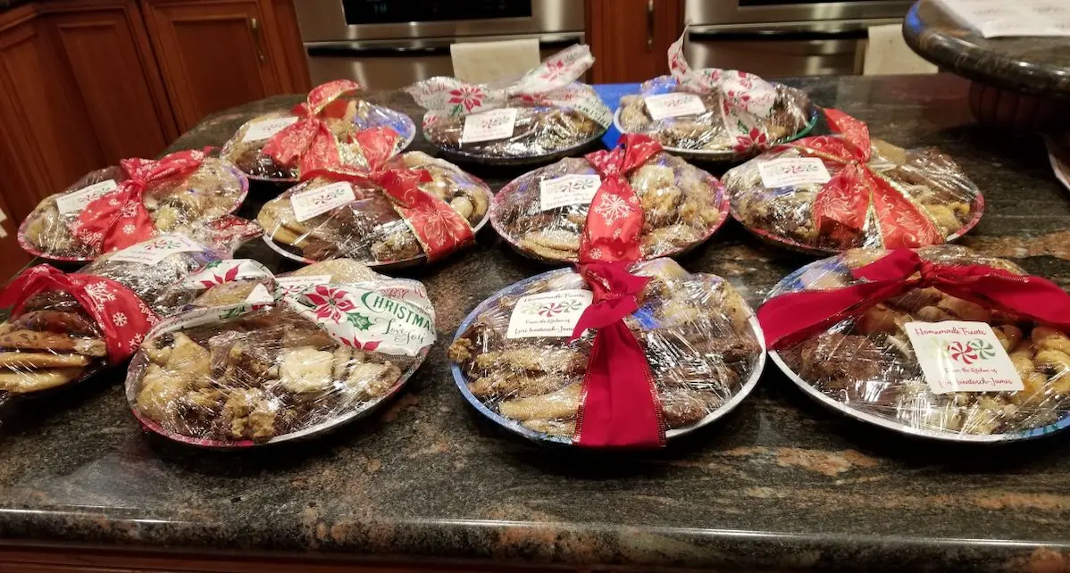 Holiday cookies baked by Lori.