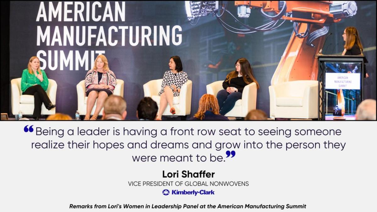 Lori Shaffer at the American Manufacturing Summit