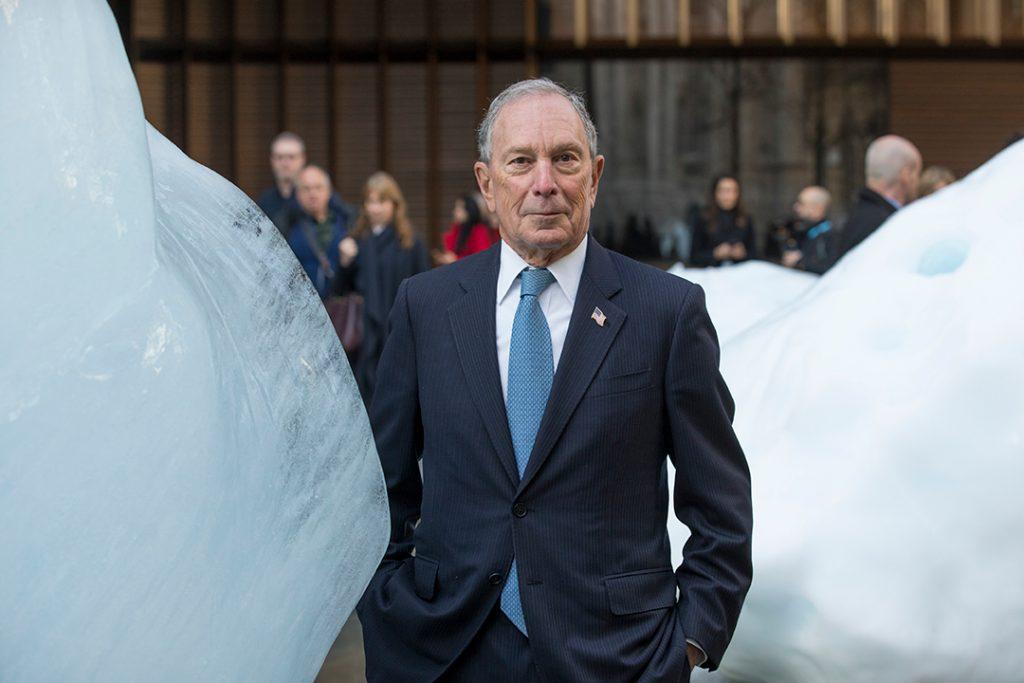 Mike visits Ice Watch – an installation by artist Olafur Eliasson in front of our new European headquarters in London in December 2018. <a href=" https://bloom.bg/2GdHvVk"target="_blank"> Click here to watch his Impact Report video message.</a>