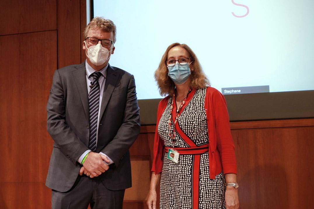 David MacMillan with Merck Research Laboratory’s Fiona Marshall