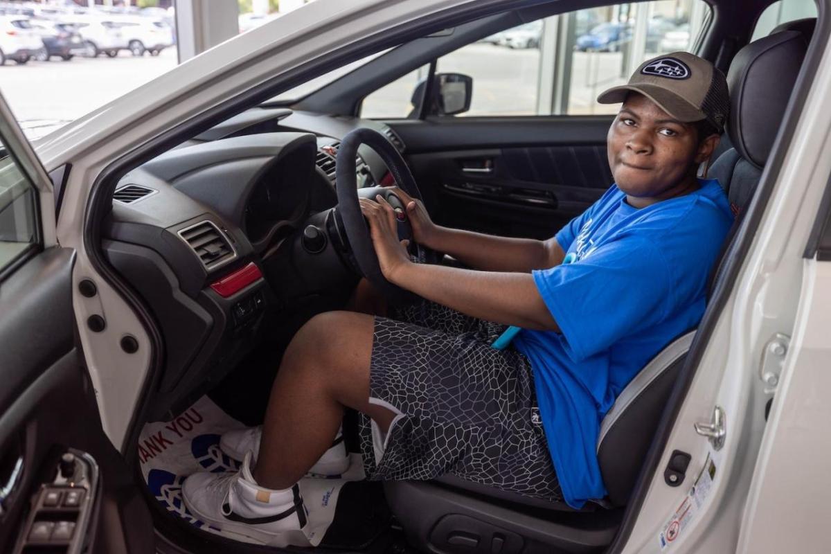 One of the recipients of Autobarn Subaru of Countryside's work with Make-A-Wish Illinois, who wished for a bedroom makeover complete with a gaming console to power one of his favorite hobbies. (Image courtesy of Make-A-Wish Illinois) " "