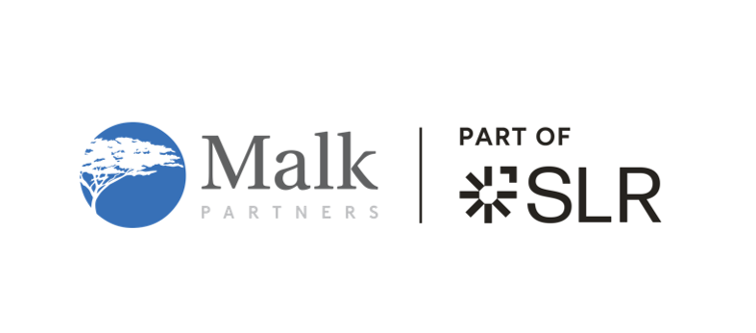 Malk Partners and SLR logo Malk Partners and SLR logo
