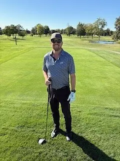 Mark on a golf course.