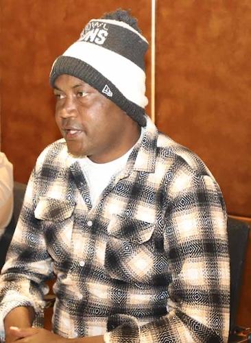 Photo: Martin Ijakaa, patient at MOI Teaching and Referral Hospital/Multinational Lung Cancer Control Program Kenya, shares his journey