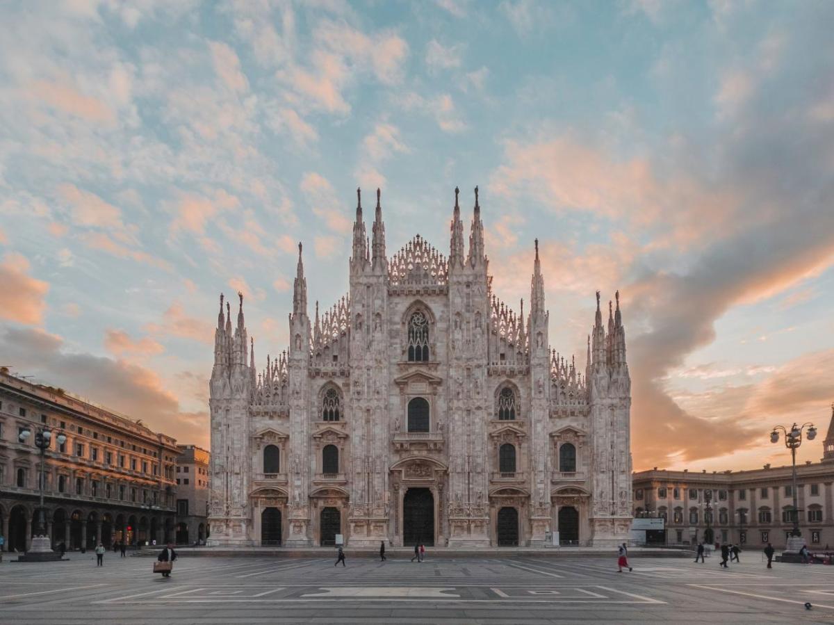 ornate building in Milan, Italy