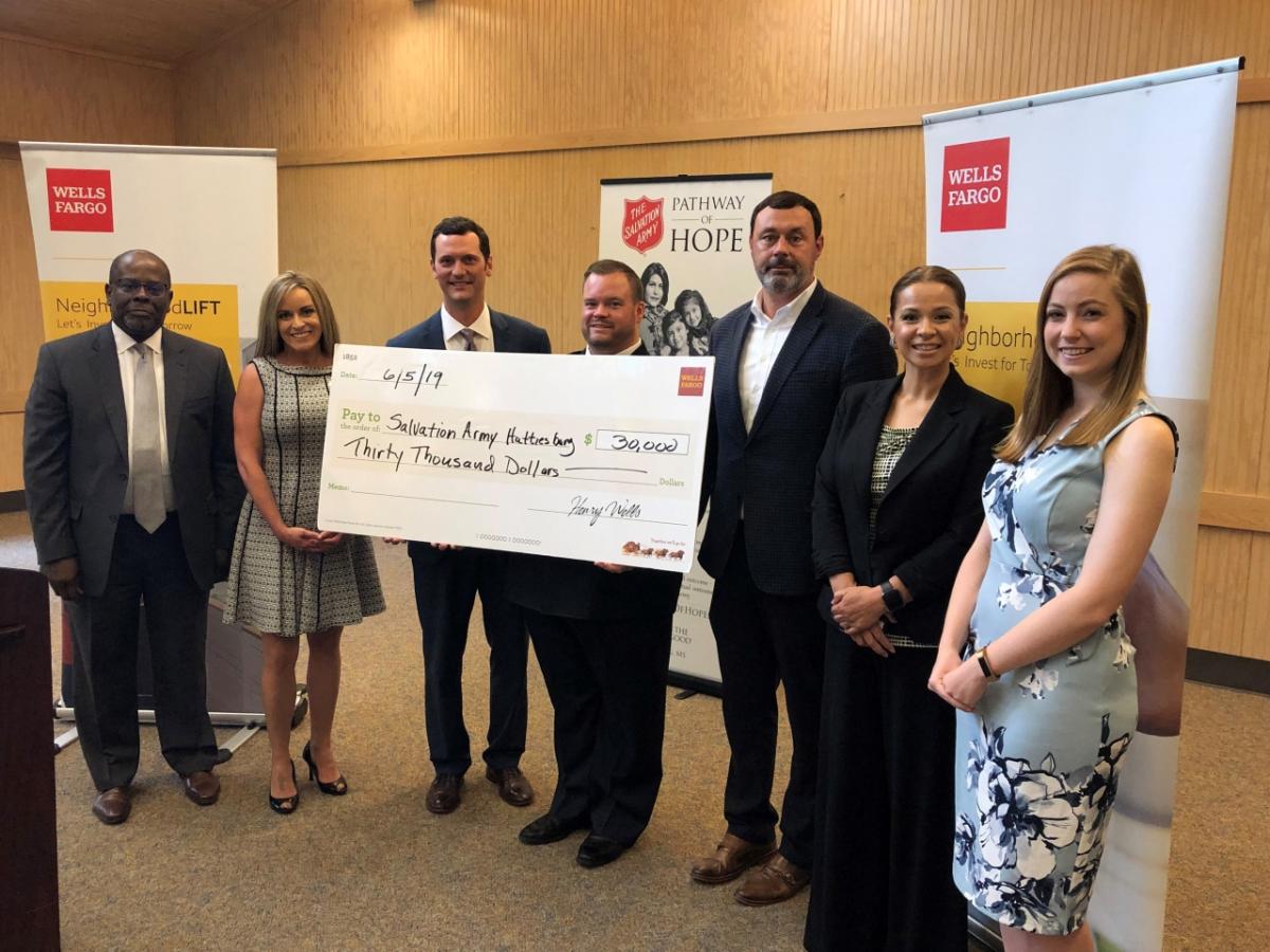 The Salvation Army of Hattiesburg has received $30,000 for the Center of Hope Shelter transitional housing program, which provides emergency shelter and support services to men, women and families, including a warm bed, hot meals, laundry, bathing facilities and other resources to help them get back into permanent housing.