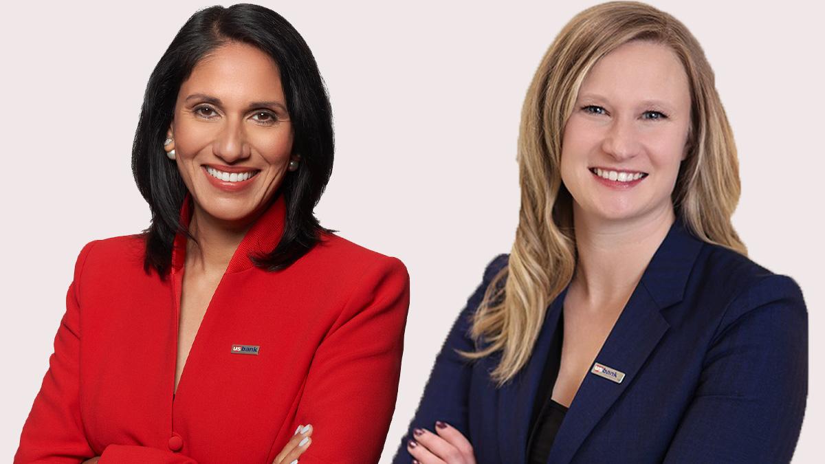 Gunjan Kedia (left) was named to the Most Powerful Women in Finance list; Alli Yttreness was honored on the publication’s annual ranking of Most Powerful Women in Banking: NEXT. " "