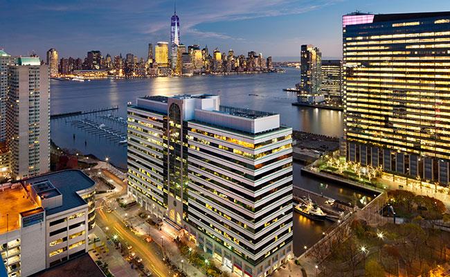 After Superstorm Sandy, critical infrastructure and equipment in buildings such as the Newport Financial Center in New Jersey were relocated to higher floors. Photo Courtesy of Lefrak
