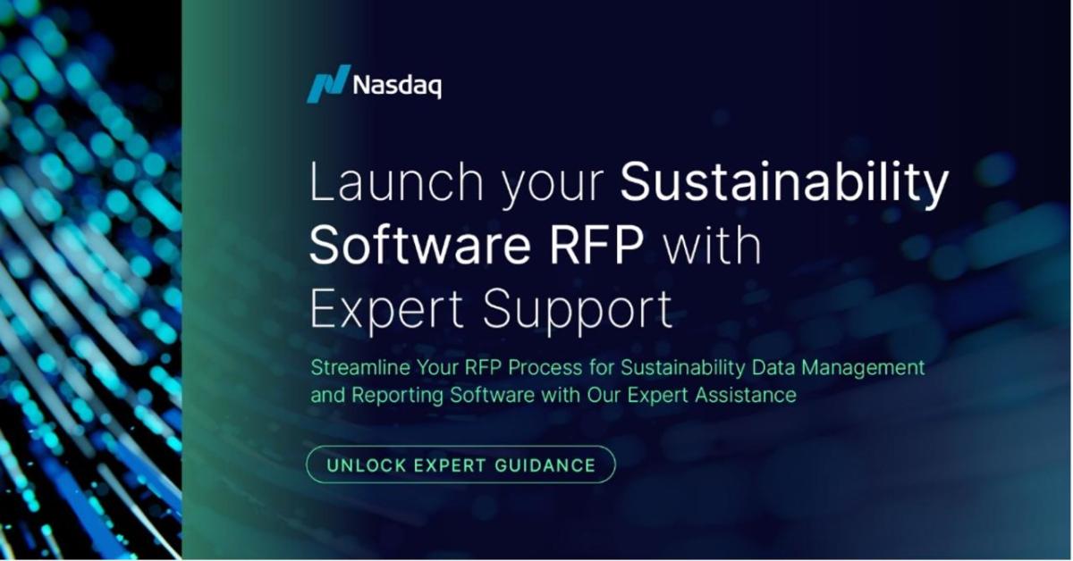 "Launch your Sustainability Software RFP with Expert Support"