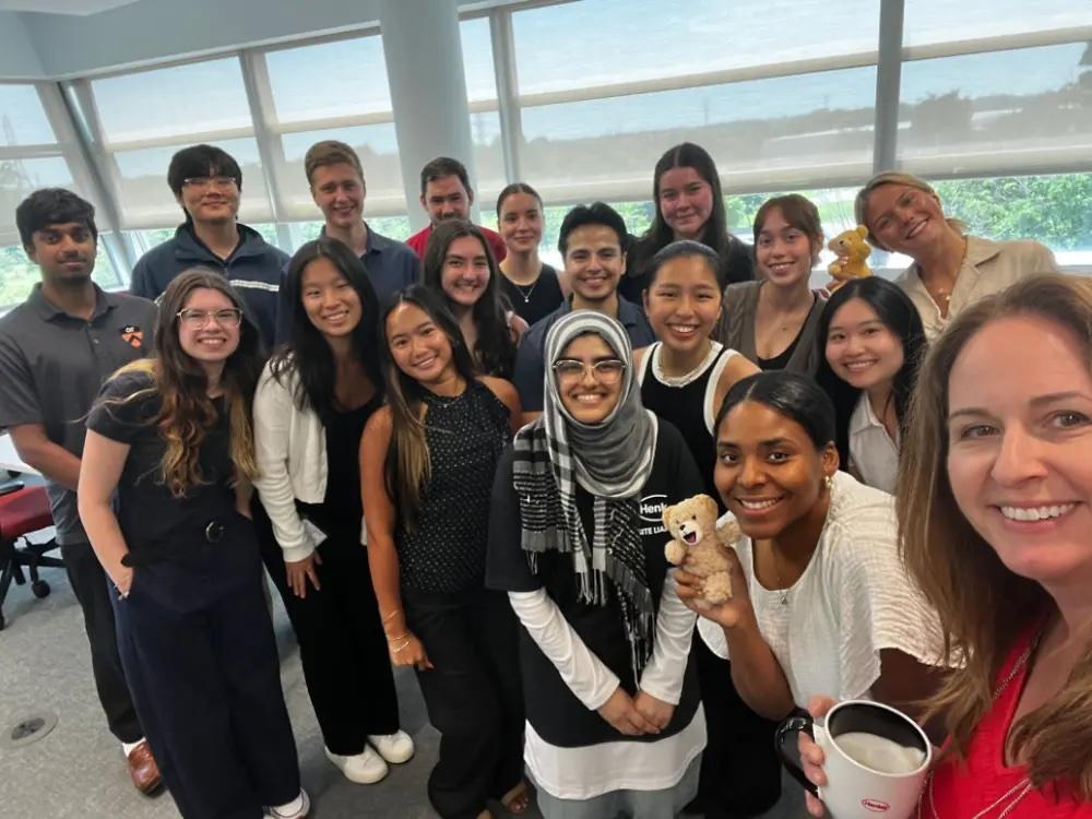 Group photo of interns
