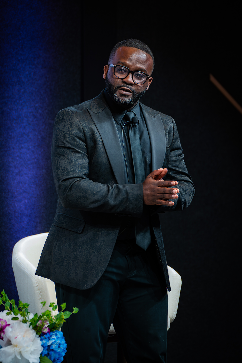 Daniel Blackman on stage