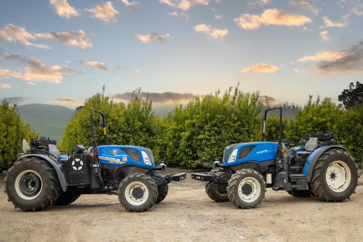 New Holland partners with Bluewhite Two autonomous New Holland tractors
