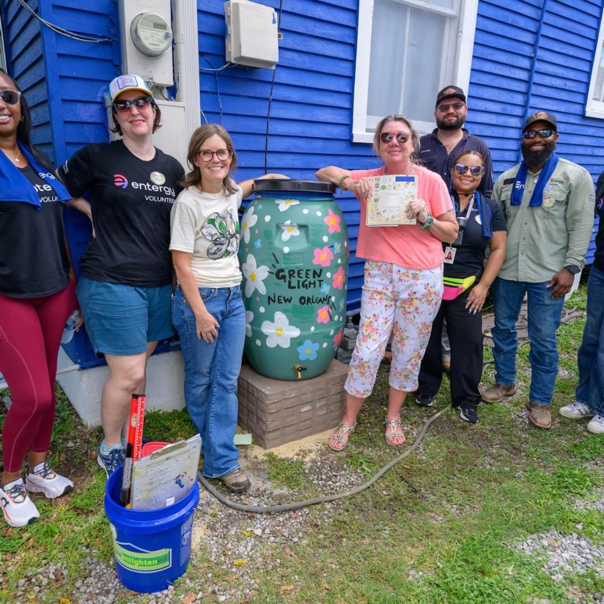 Volunteers from Entergy in New Orleans