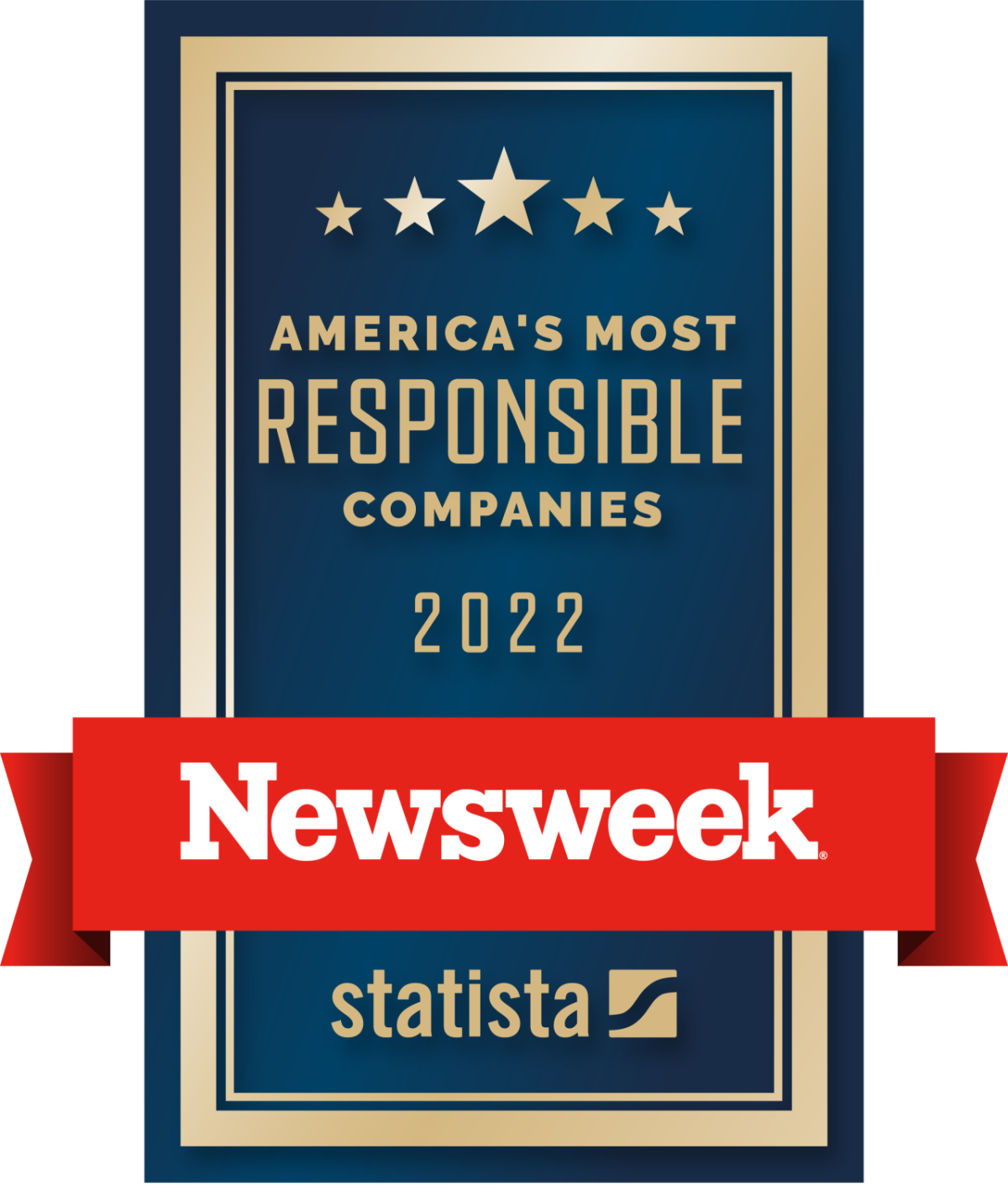 Newsweek: America's most responsible companies 2022 logo