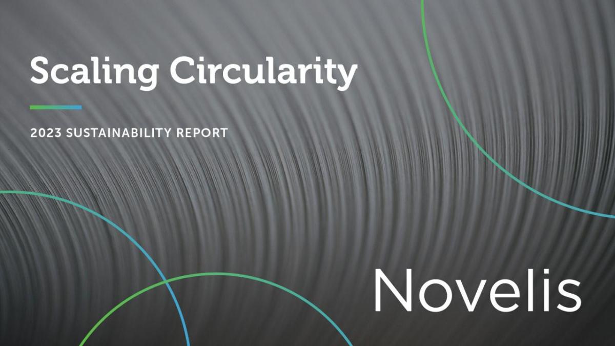 Novelis sustainability report cover 