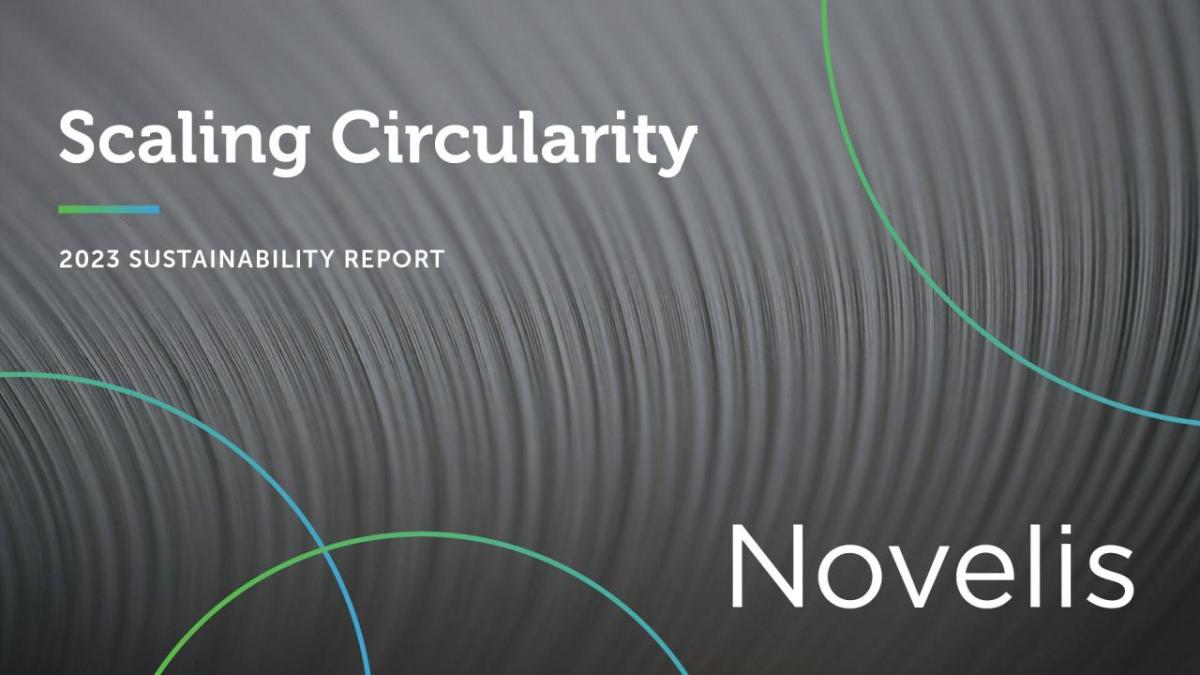 Novelis sustainability report cover
