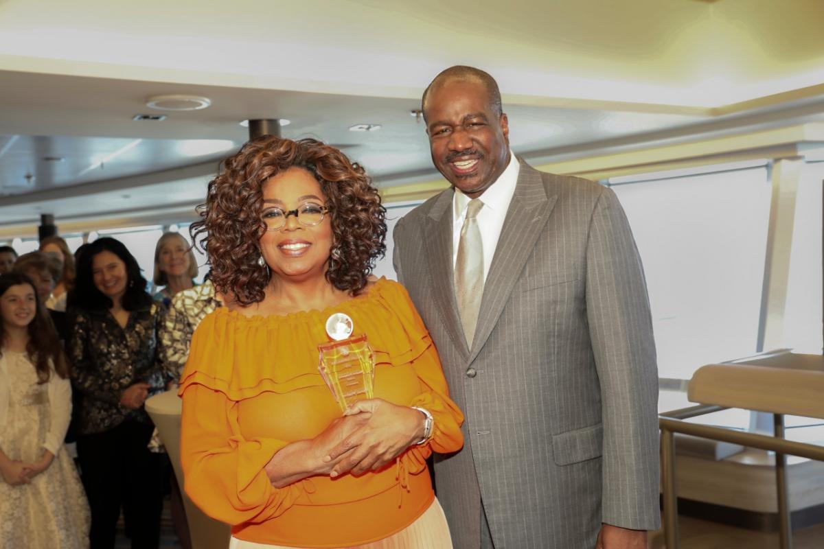 Oprah Winfrey with HAL President Orlando Ashford