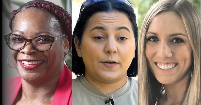 Photos of Three PSEG Female Employees profiled in the story.