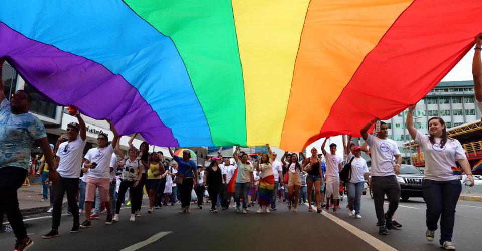 Dell’s Pride ERG members participating in Panama’s Pride parade in July 2016.