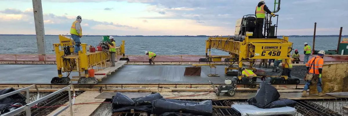 construction site at wharf during the day