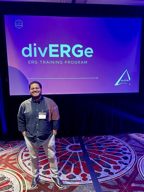 T. Rowe Price's Pedro Landa attending the ALPFA divERGe Employee Resource Group Training Program Pedro Landa