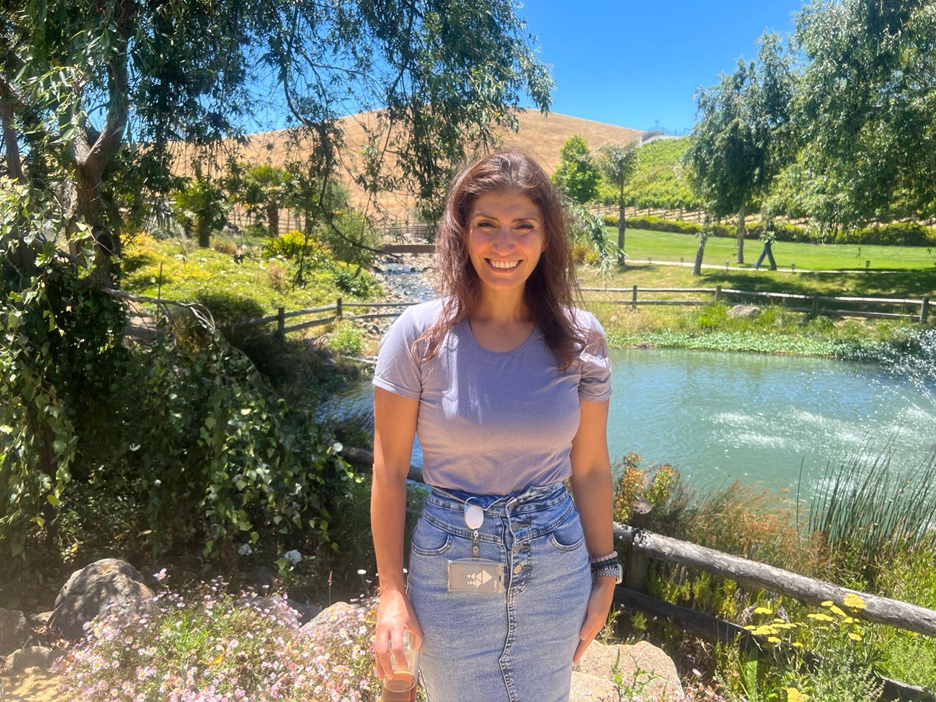 Pelin at a Technology & Quality (T&Q) event in Sunol, CA, Juy 2023 " "