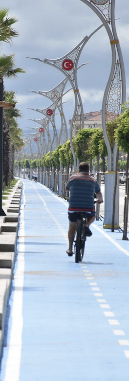 Person riding a bike