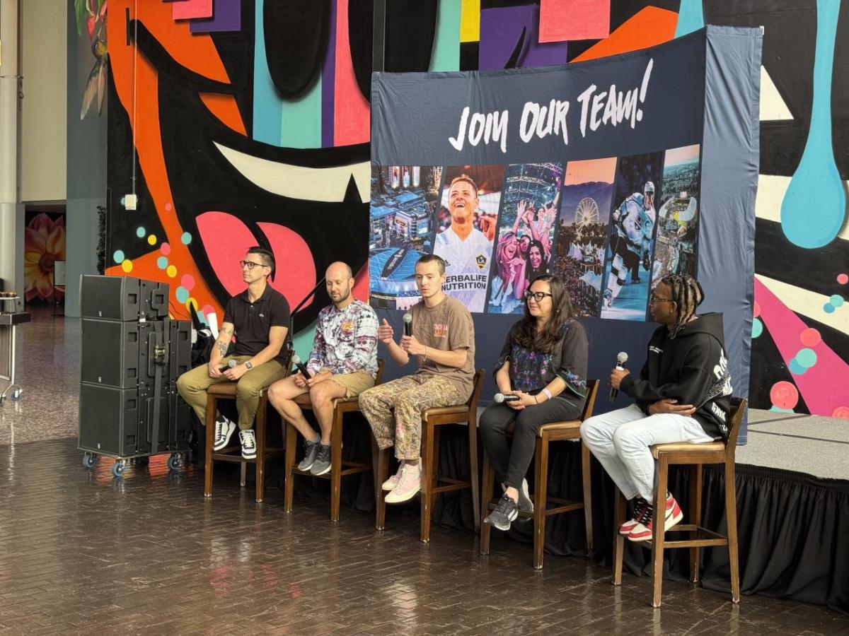 The panel was moderated by Chavante Flakes, Talent Buyer, and gave students valuable insight into the wide range of careers available in live events.