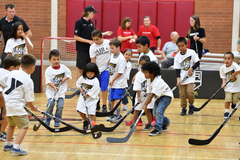 LA Kings Launch LA Kings Ball Hockey Program in Partnership with Los Angeles Area YMCAs